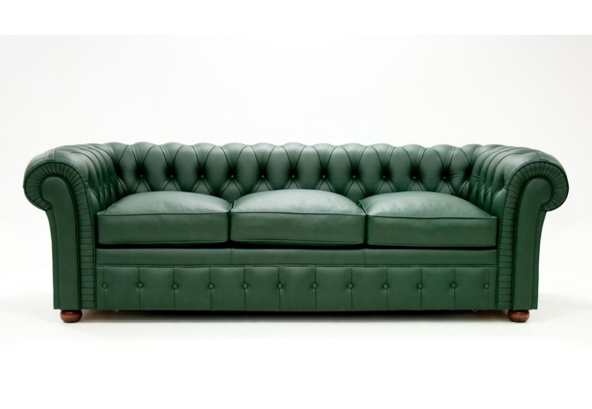 Sofá 3 plazas Chesterfield | Sofa cama de piel natural | Sofás de piel