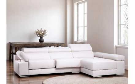 SOFA PIEL CHAISELONGUE RELAX LUJO MODELO ADRIANA